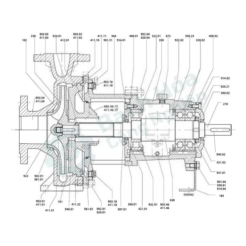 Bạc lót trục bơm ly tâm KSB CPKN KSB Sl-UP02