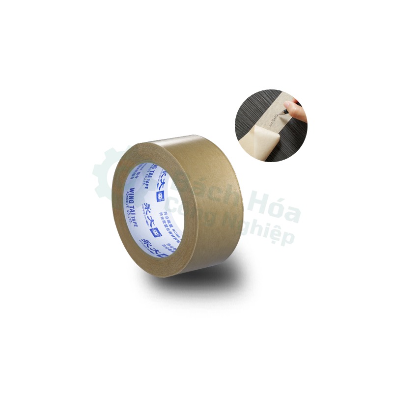 Băng keo giấy kraft 2 lớp viết được Wingtai