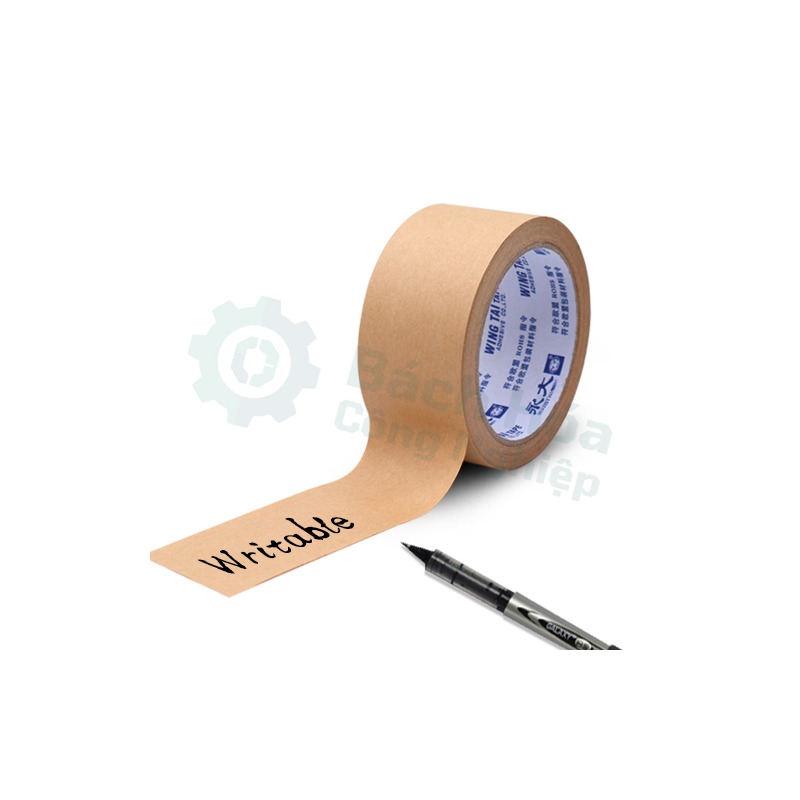 Băng keo giấy kraft không nhựa (plastic-free) Wingtai