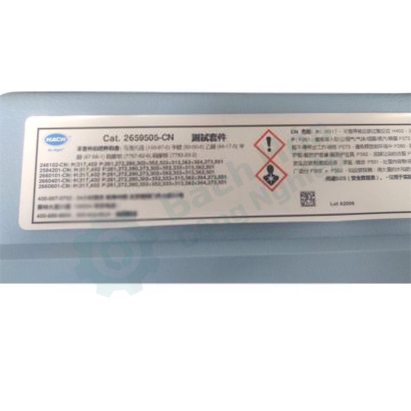 Bộ dung dịch chuẩn độ đục HACH 2659505-CN