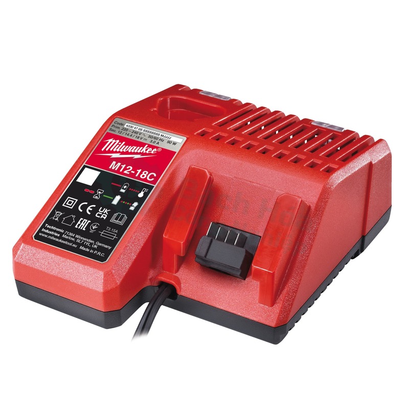 Bộ sạc đa chiều MILWAUKEE M12-18C - Sạc pin M12 và M18 REDLITHIUM