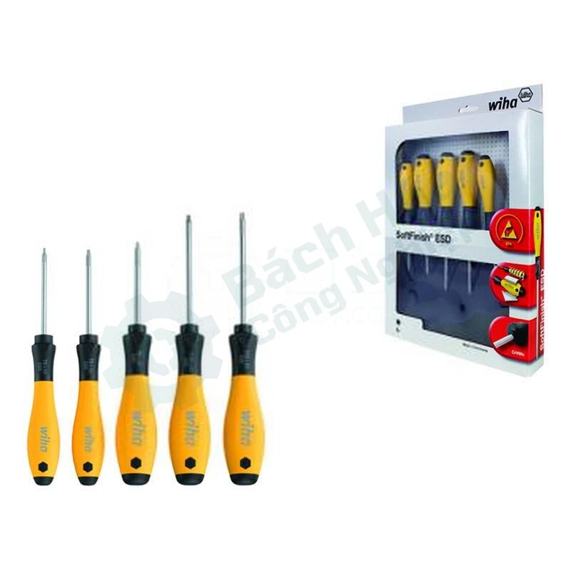 Bộ tua vít hoa thị (Torx) chống tĩnh điện ESD WIHA 27253