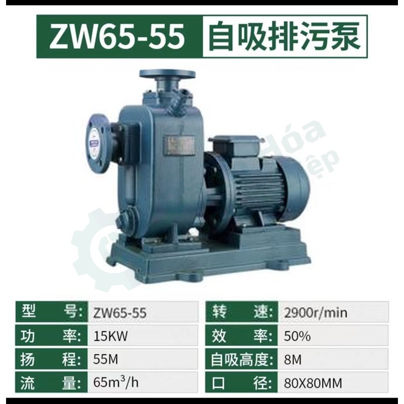 Bơm bùn/nước thải LEO ZW65-55
