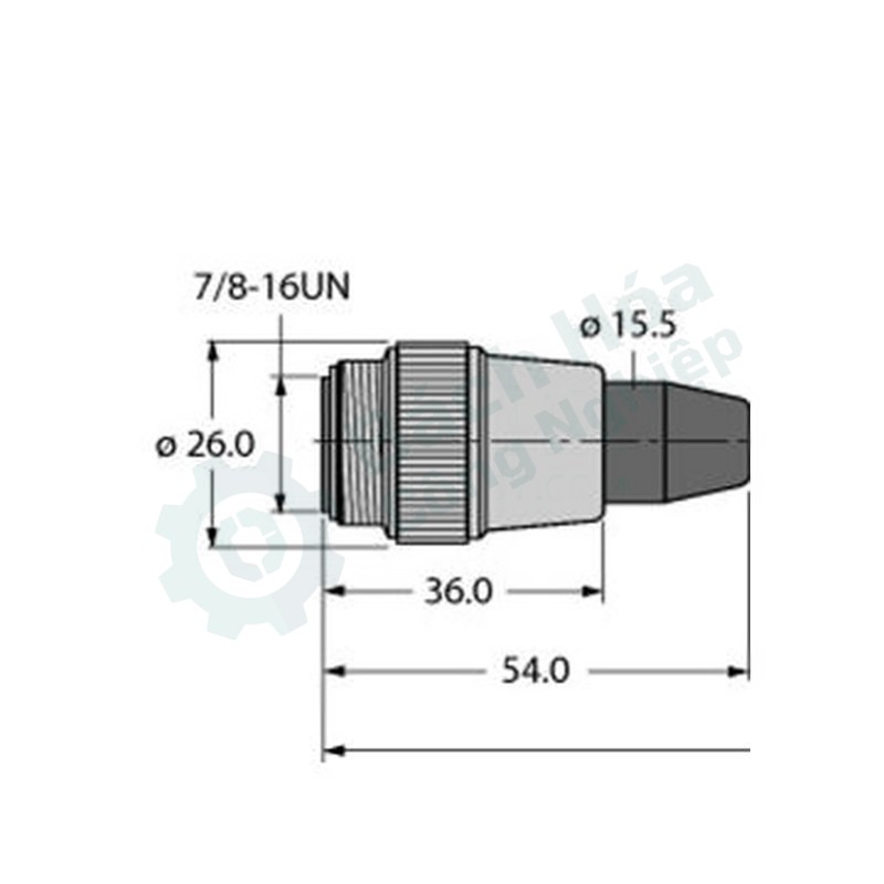 Cáp đầu đọc RFID TURCK RSM52-15M
