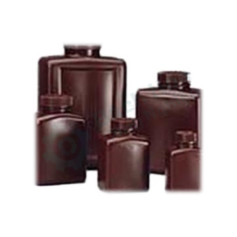 Chai HDPE hình chữ nhật màu hổ phách CNW 250mL