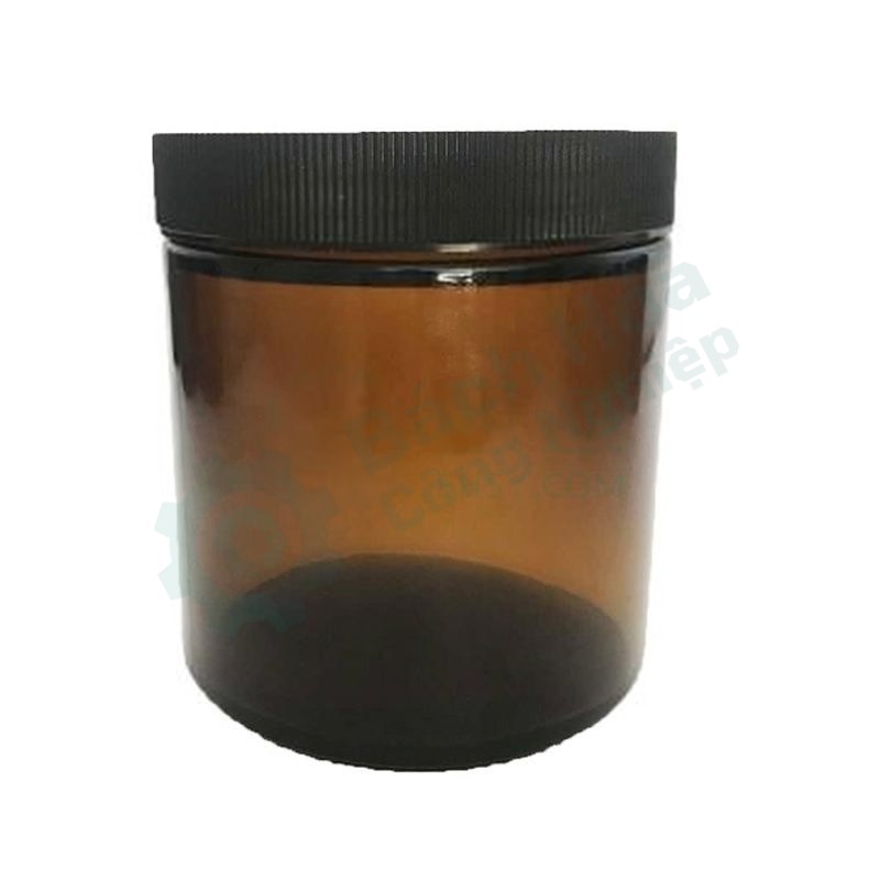 Chai thẳng thành nâu 500mL nắp PP/PTFE CNW VAEQ-P14806-500A-12