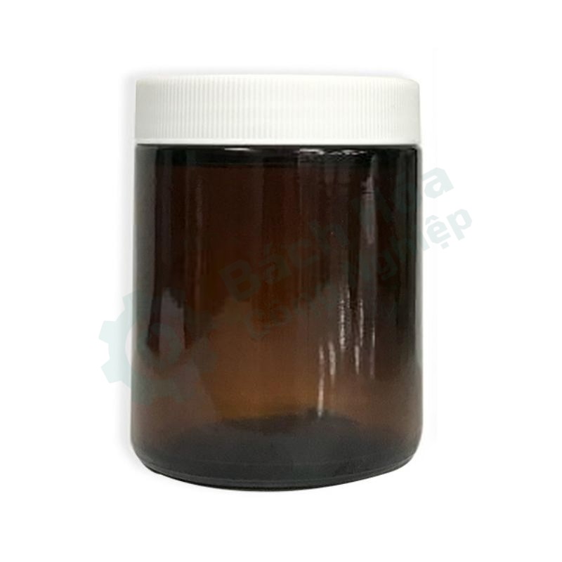 Chai thành thẳng nâu 250mL kèm nắp PP CNW VAEQ-P14806-240A-24