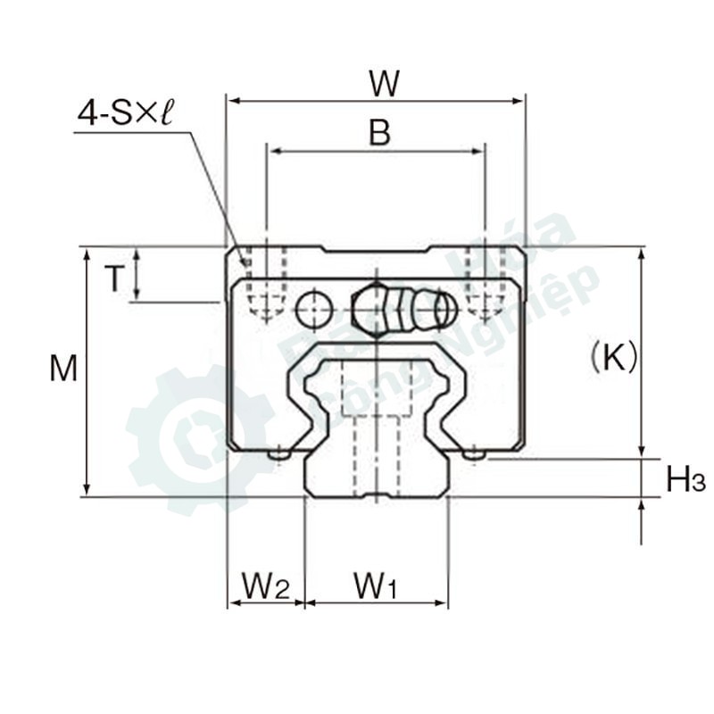Con trượt ray dẫn hướng tuyến tính THK HSR25R1SS