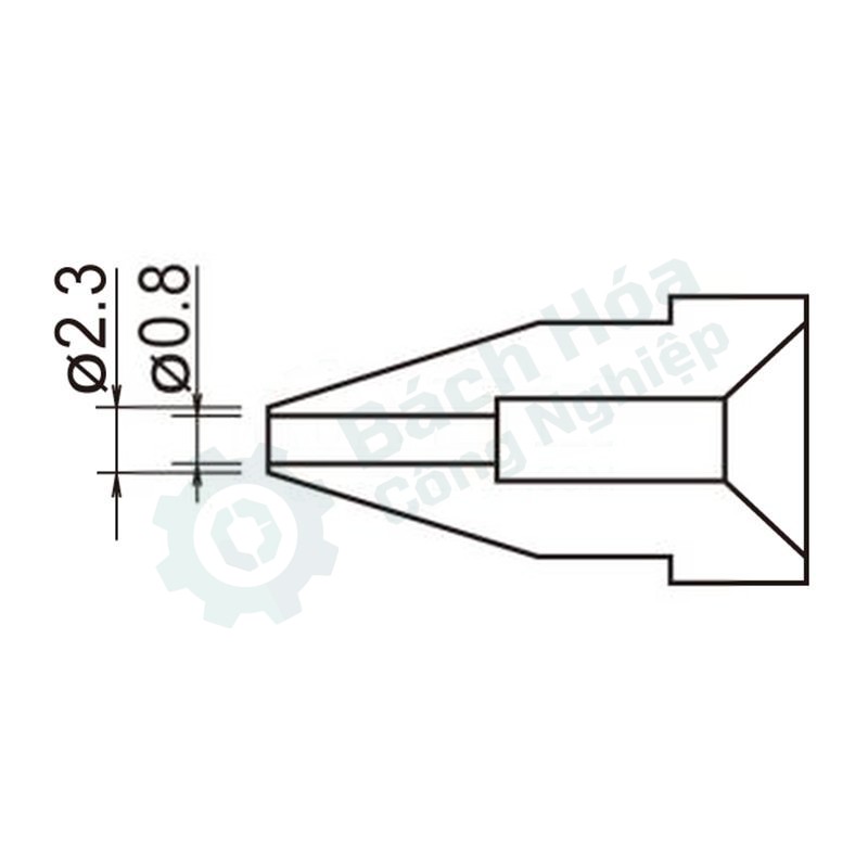 Đầu hút thiếc cho súng hút thiếc HAKKO A1004