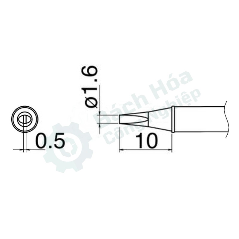 Đầu mỏ hàn HAKKO T31-01D16