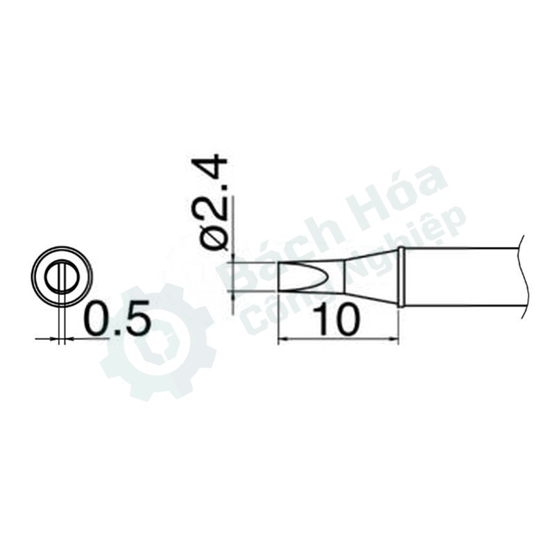 Đầu mỏ hàn HAKKO T31-01D24