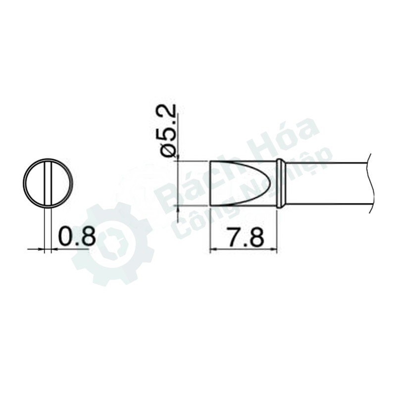 Đầu mỏ hàn HAKKO T31-01D52