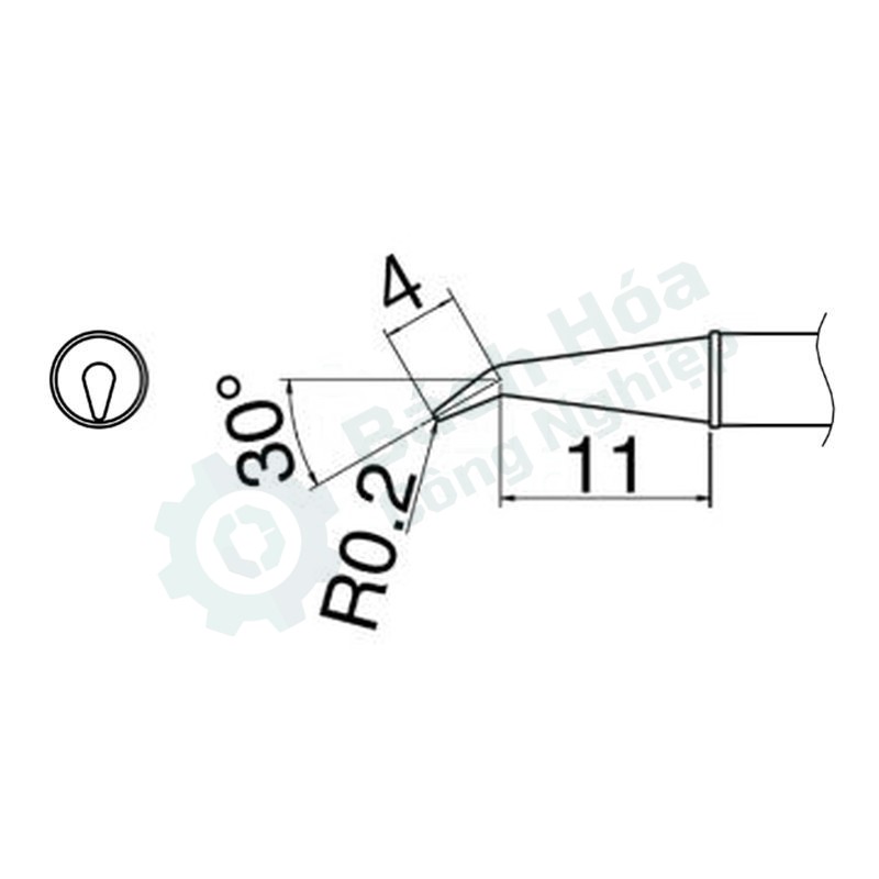 Đầu mỏ hàn HAKKO T31-01J02