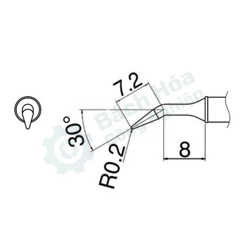 Đầu mỏ hàn HAKKO T31-01JL02