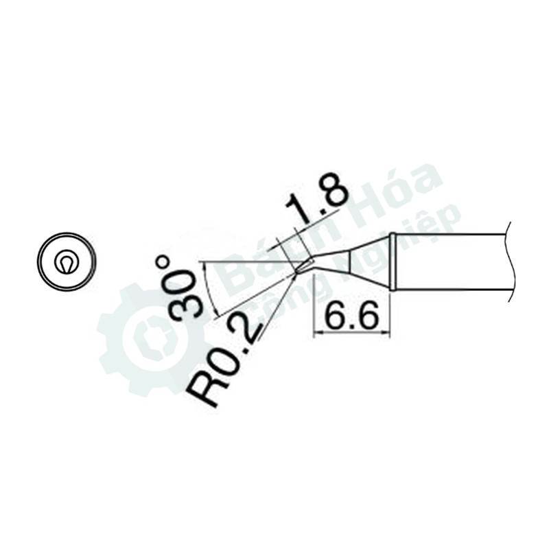 Đầu mỏ hàn HAKKO T31-01JS02