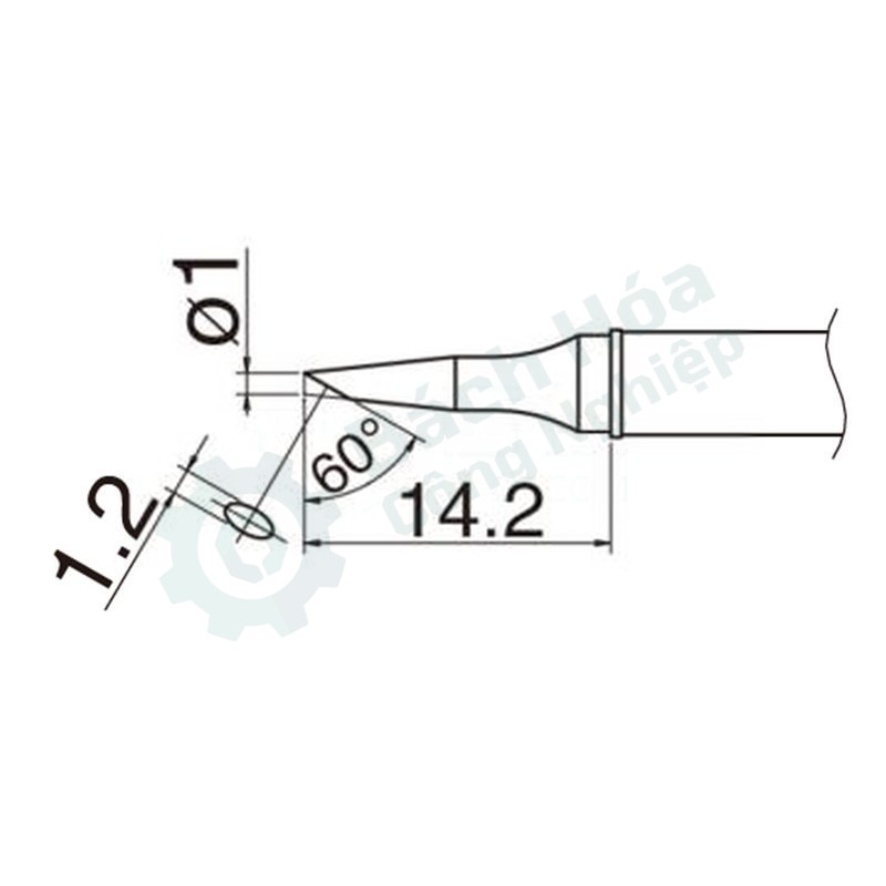 Đầu mỏ hàn HAKKO T31-02BC1