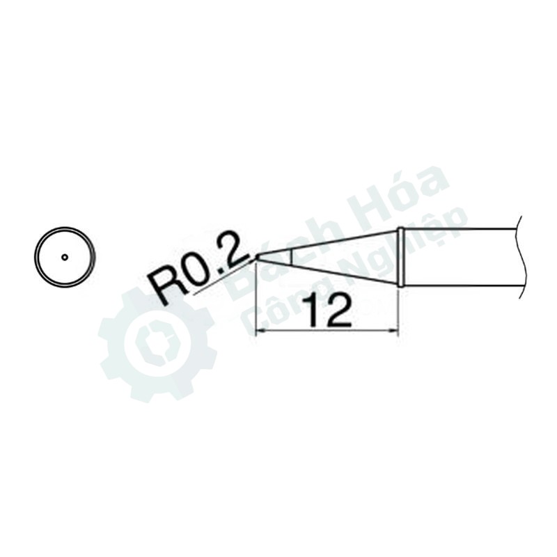 Đầu mỏ hàn HAKKO T31-02BL