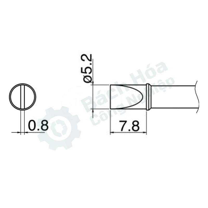 Đầu mỏ hàn HAKKO T31-02D52