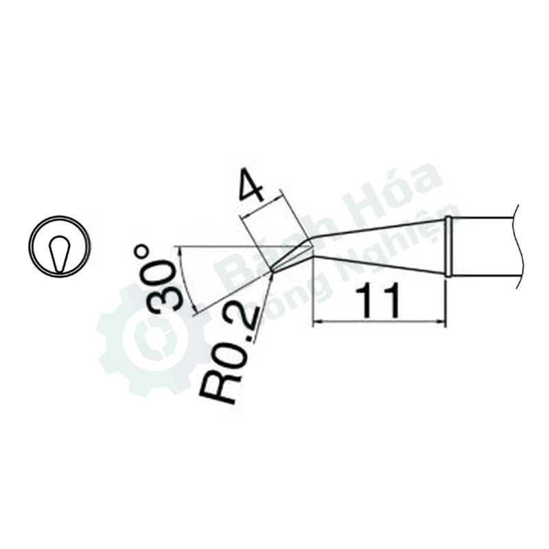 Đầu mỏ hàn HAKKO T31-02J02