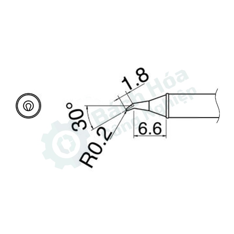 Đầu mỏ hàn HAKKO T31-02JS02