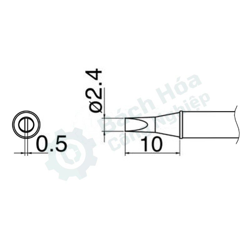 Đầu mỏ hàn HAKKO T31-03D24