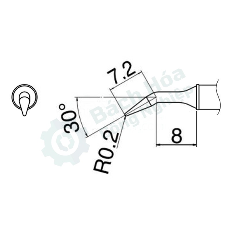 Đầu mỏ hàn HAKKO T31-03JL02
