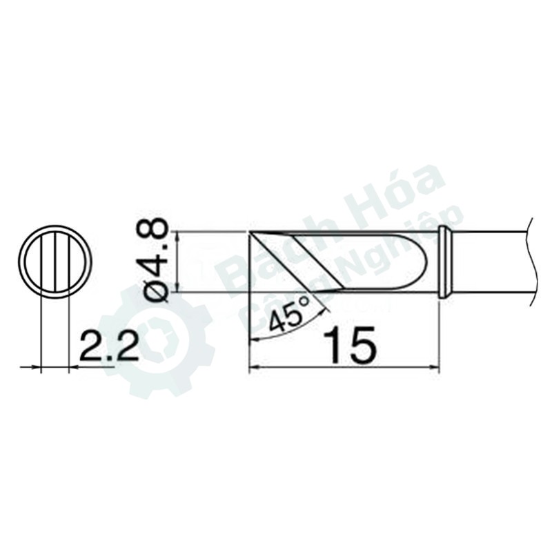 Đầu mỏ hàn HAKKO T31-03KU