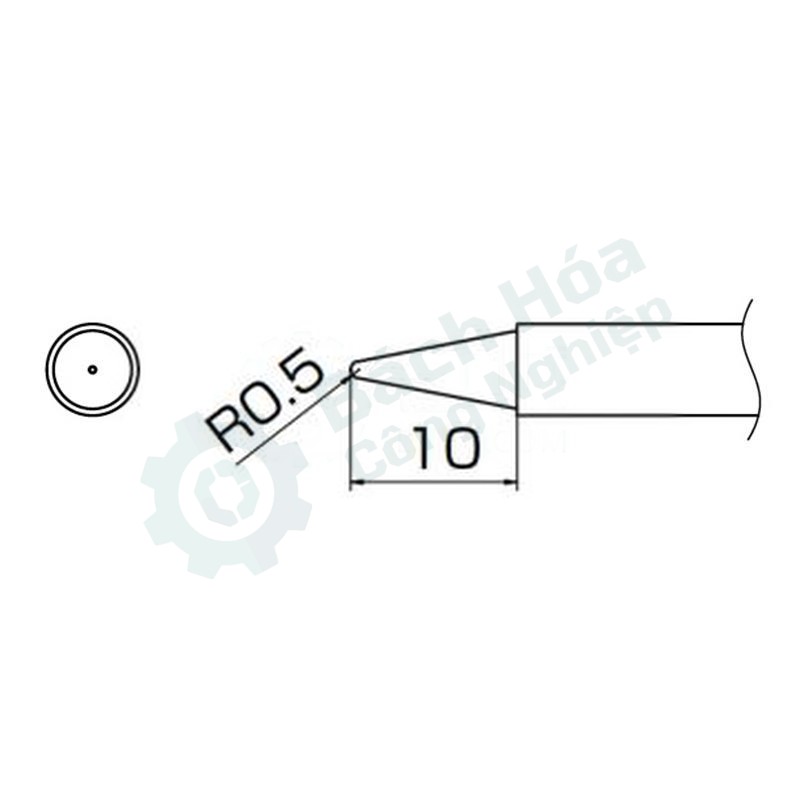 Đầu mỏ hàn (tip) HAKKO T13-B2