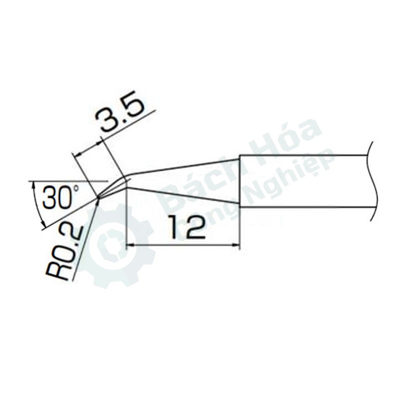 Đầu mỏ hàn (tip) HAKKO T13-J02