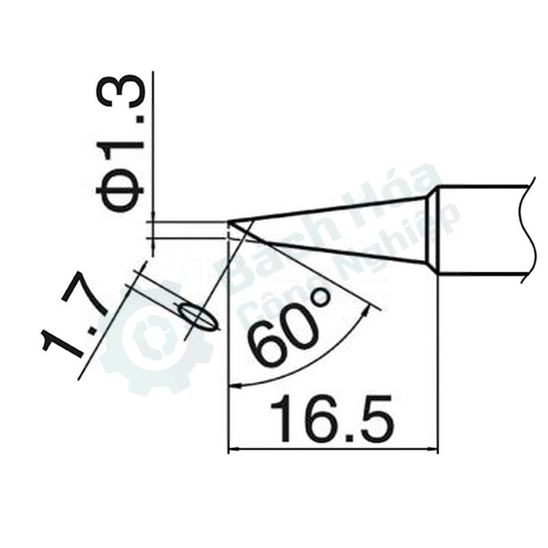 Đầu mỏ hàn (tip) HAKKO T18-S6