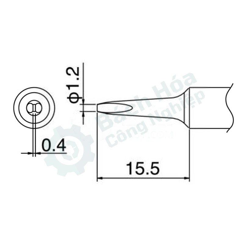 Đầu mỏ hàn (tip) HAKKO T18-S9