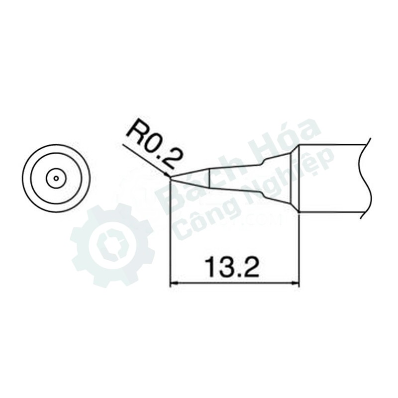 Đầu mỏ hàn (tip) HAKKO T18-SB