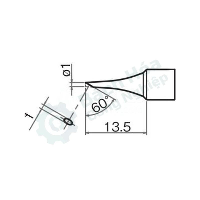 Đầu mỏ hàn (tip) HAKKO T32-BCF1