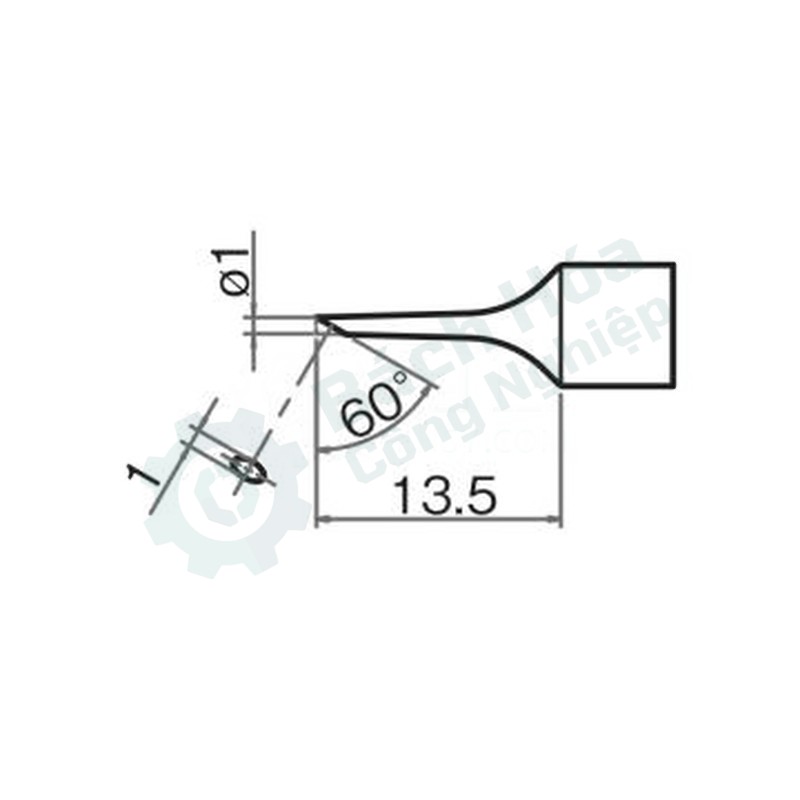 Đầu mỏ hàn (tip) HAKKO T32-C1