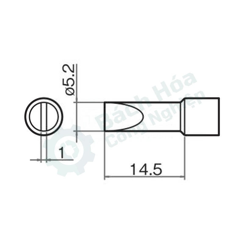 Đầu mỏ hàn (tip) HAKKO T32-D52