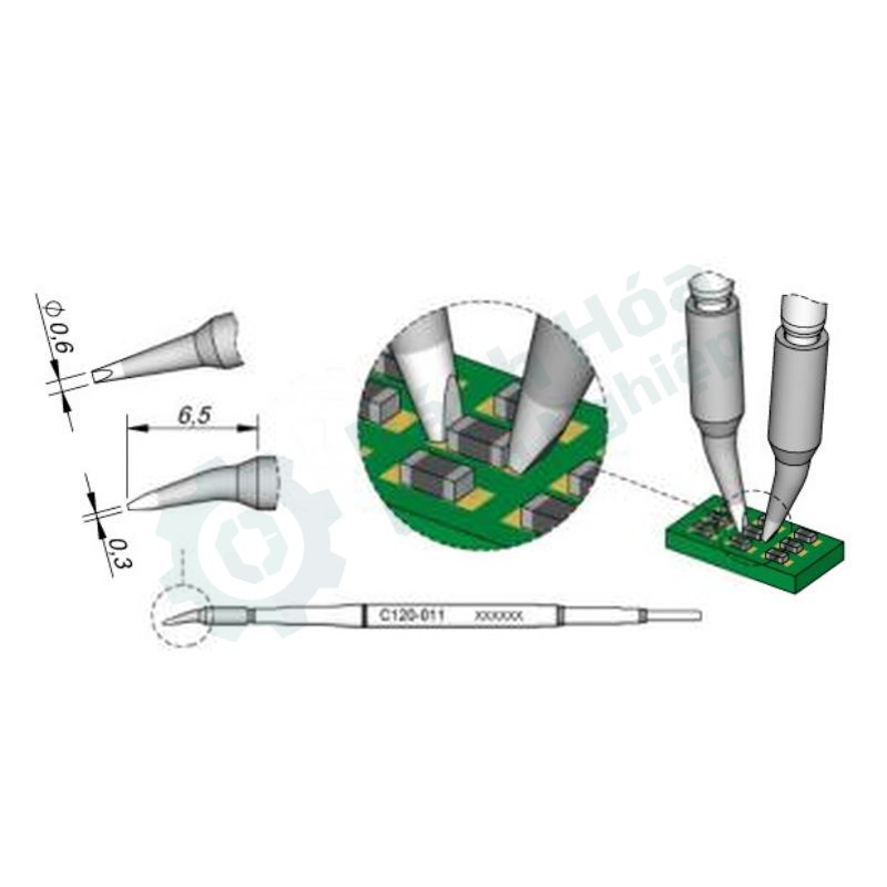 Đầu mỏ hàn (tip) JBC C120011