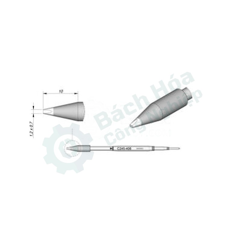 Đầu mỏ hàn (tip) JBC C245-406