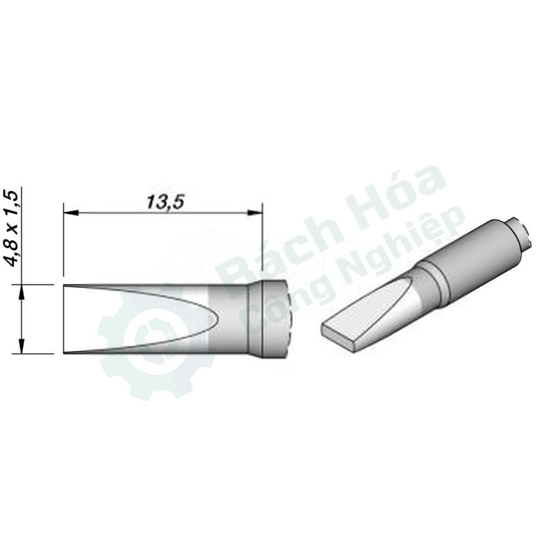 Đầu mỏ hàn (tip) JBC C245-708