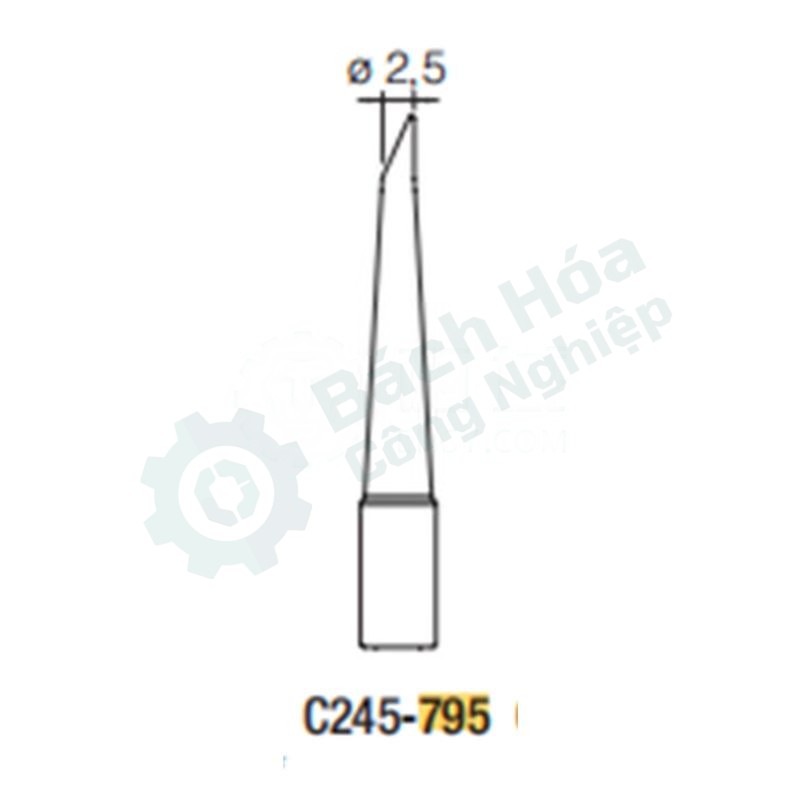 Đầu mỏ hàn (tip) JBC C245-795