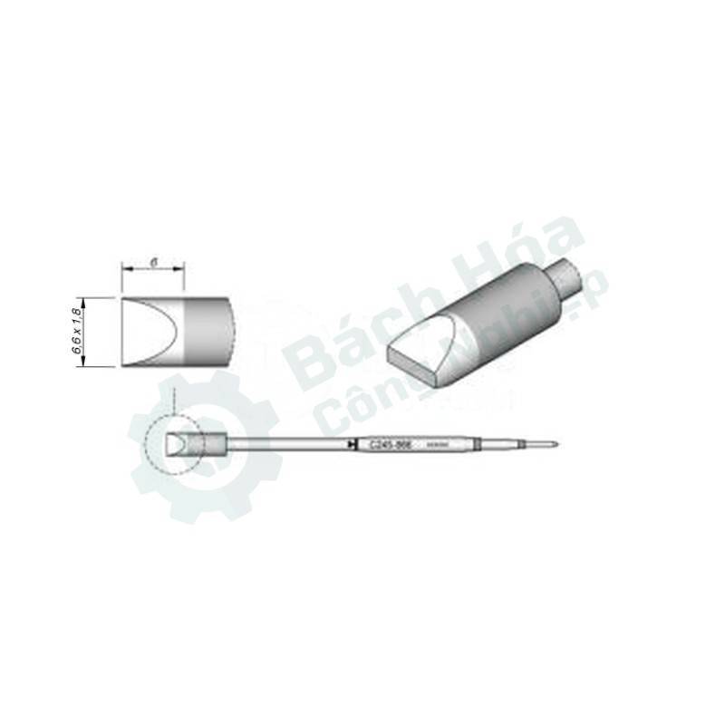 Đầu mỏ hàn (tip) JBC C245-866