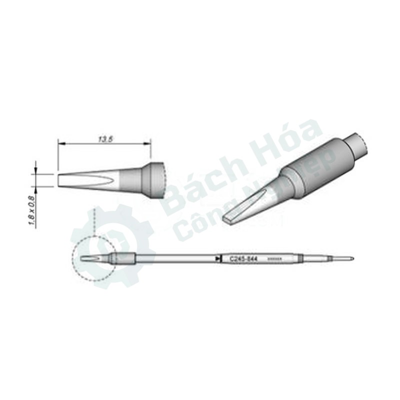 Đầu mỏ hàn (tip) JBC C245-908