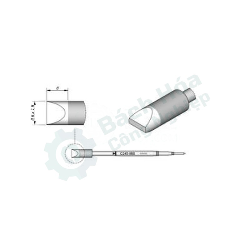 Đầu mỏ hàn (tip) JBC C245-966