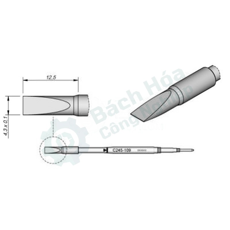 Đầu mỏ hàn (tip) JBC C245109