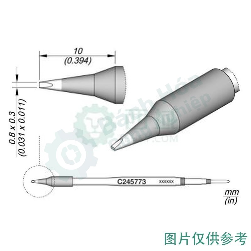 Đầu mỏ hàn (tip) JBC C245773