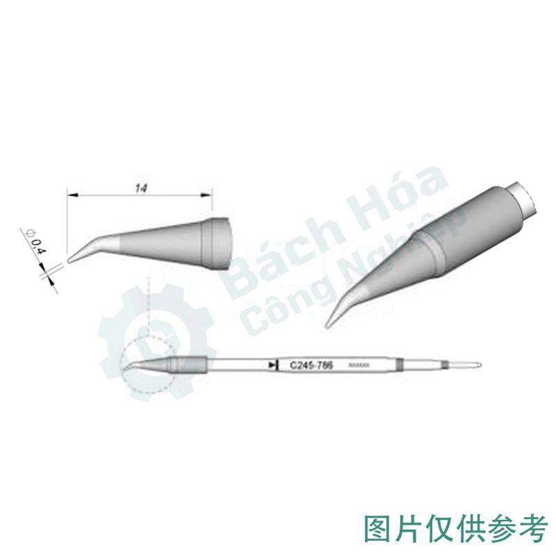 Đầu mỏ hàn (tip) JBC C245786