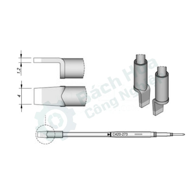 Đầu mỏ hàn (tip) JBC C420-273