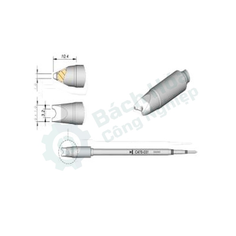 Đầu mỏ hàn (tip) JBC C470-031