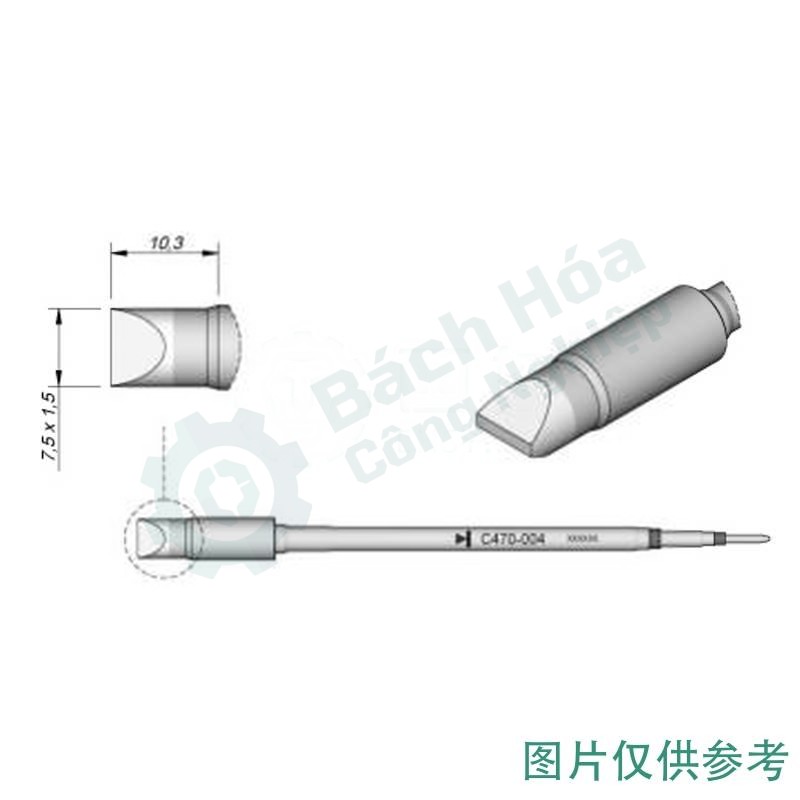 Đầu mỏ hàn (tip) JBC C470004