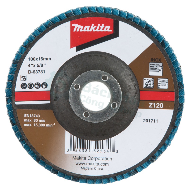 Đĩa nhám xếp cho máy mài góc - Makita D-63731