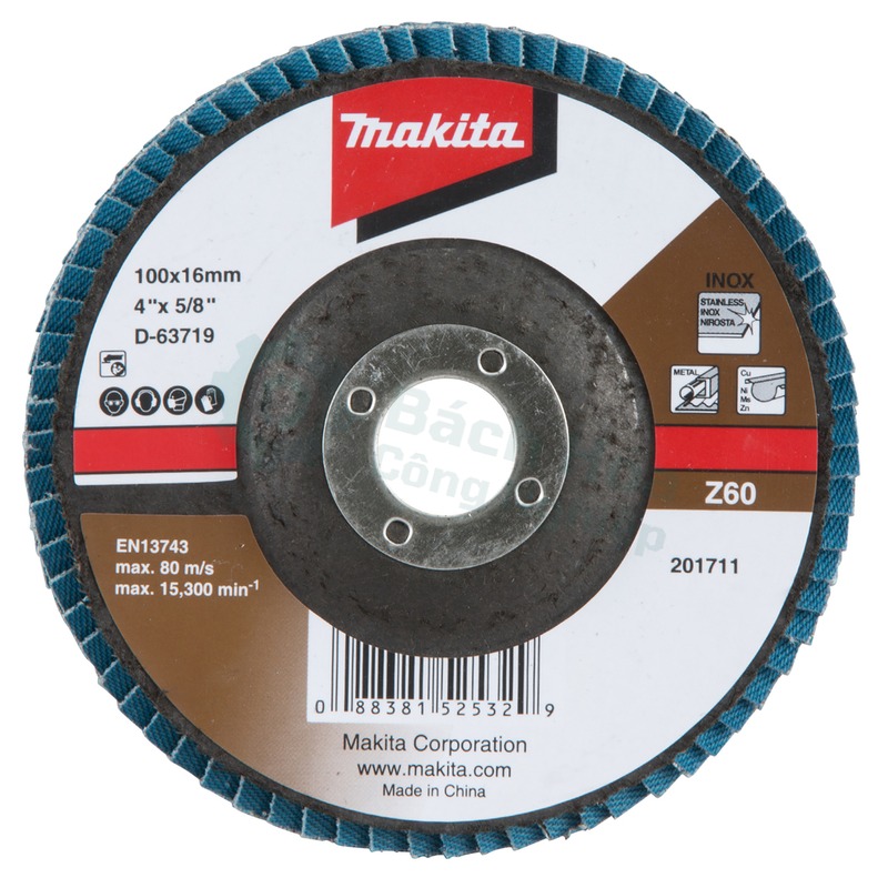 Đĩa sanding it cho máy mài góc - Makita D-63719